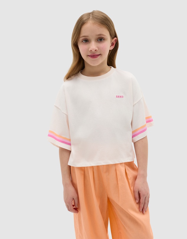 Seed Heritage - Stripe Sleeve Tee