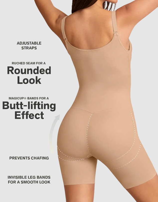 Leonisa - SmartSculpt Cupless Butt-Lifting Full Body Shaper