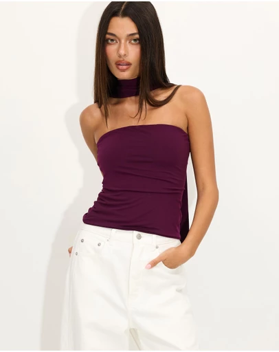 Dazie - Alma Scarf Top