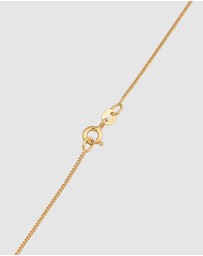 Elli Jewelry - Necklace Choker Circle Symbol Geo in 925 Sterling Silver Gold Plated