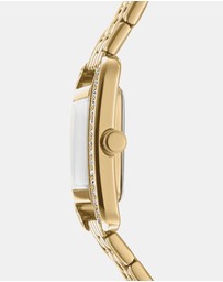 DKNY - Signature Shape Gold 20x33mm Green Dial Womens Watch