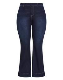 City Chic - Plus size Harley Fit West End Jean - dark wash