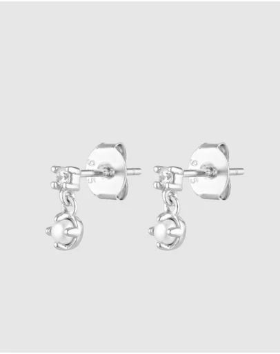 HOUSE OF SLANI - Thea Gem Pearl Studs