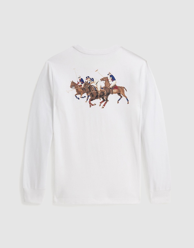 Polo Ralph Lauren - Triple-Pony Cotton Long-Sleeve Tee - Teens