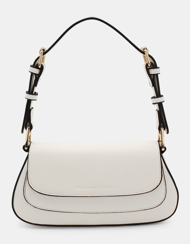 Morgan & Taylor - Hailey Shoulder Bag in White