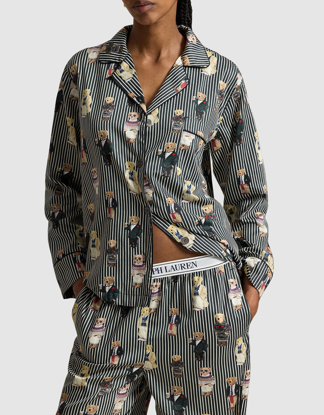 Polo Ralph Lauren - Madison Polo Bear Cotton Long Sleeve Pyjama Set