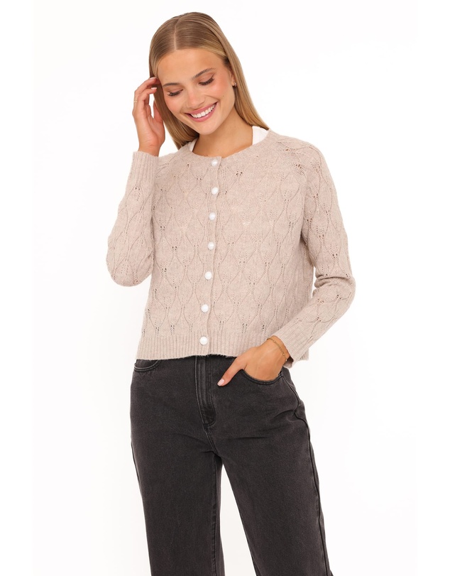 Petal & Pup - Mattie Cardigan - Beige