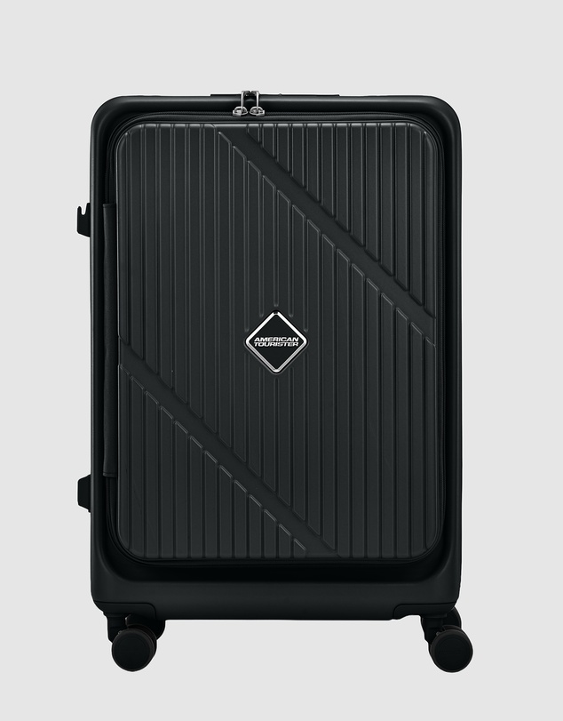 American Tourister - Velox Check-In Medium 68cm Suitcase Expandable Book Opening