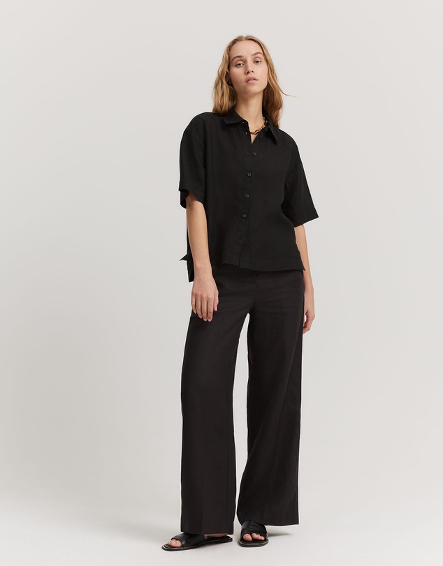 Country Road - Organically Grown Linen Short Sleeve Shirt