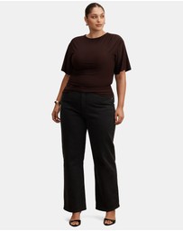 Forever New Curve - Blake Curve Asymmetrical Drape Top