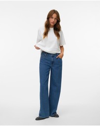 Vero Moda - Remy Mid Rise Wide Jeans