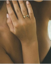 Haze & Glory - ICONIC EXCLUSIVE - Ring Aqua Moon 925 Sterling Silver
