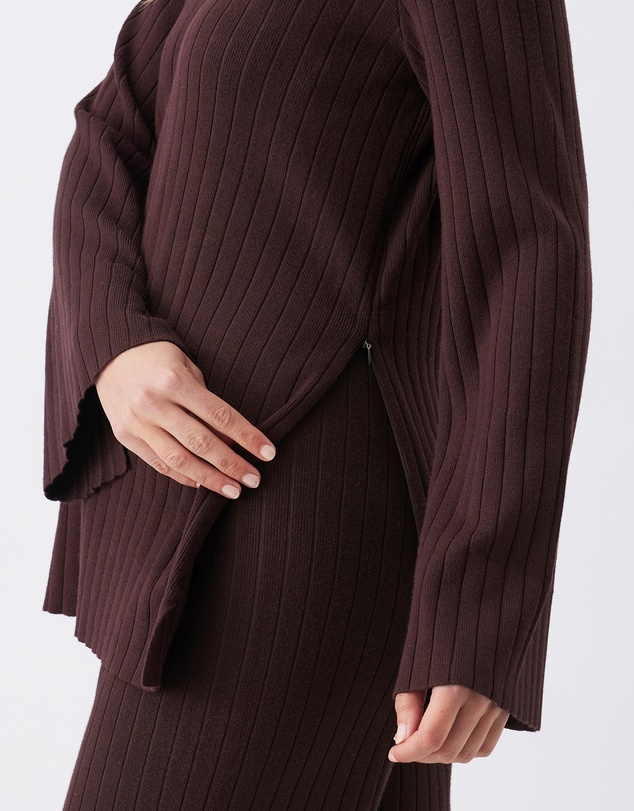 Ripe Maternity - Dallas Rib Knit Nursing Top