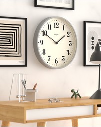 Newgate - Newgate Number Two Wall Clock Matte Posh Grey