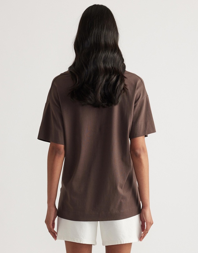 Decjuba - Selena Boxy V Neck Tee
