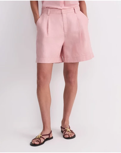 Sportscraft - Jamie Linen Pleat Short