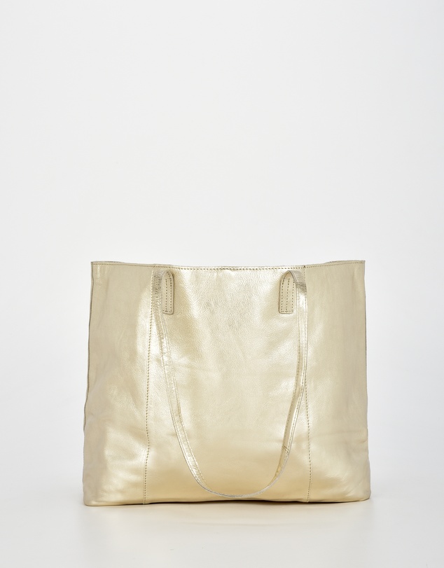 Cobb & Co - Elara Metallic Leather Tote