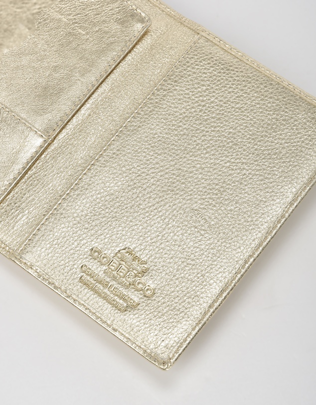Cobb & Co - Billy Metallic Leather RFID Passport Holder