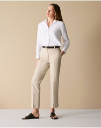 Trenery - Linen Classic Shirt in White