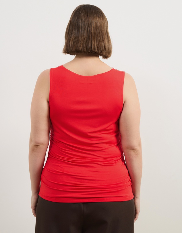 Atmos&Here Curvy - Jersey Cowl Neck Tank Top