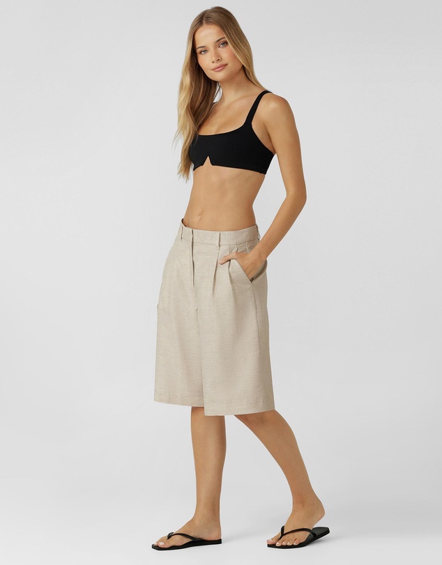Lorna Jane - Hamptons Linen Bermuda Shorts
