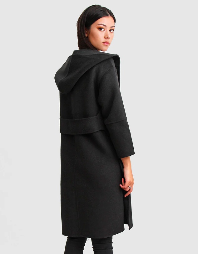 Belle & Bloom - Walk This Way Wool Blend Hooded Coat