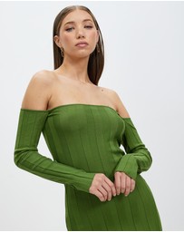 Third Form - Liaison Knit Off Shoulder Mini Dress