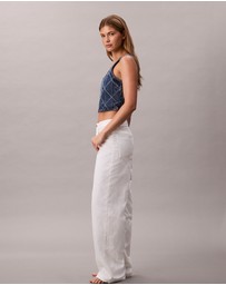 Calvin Klein Jeans - Allover Monogram Low Rise Baggy Jeans