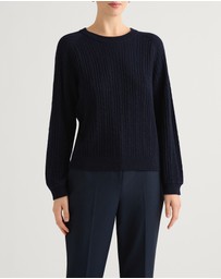 David Lawrence - Watson Wool Cable Knit Jumper