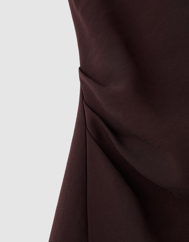 M.N.G - Dress With Asymmetrical Neck And Metallic Detail