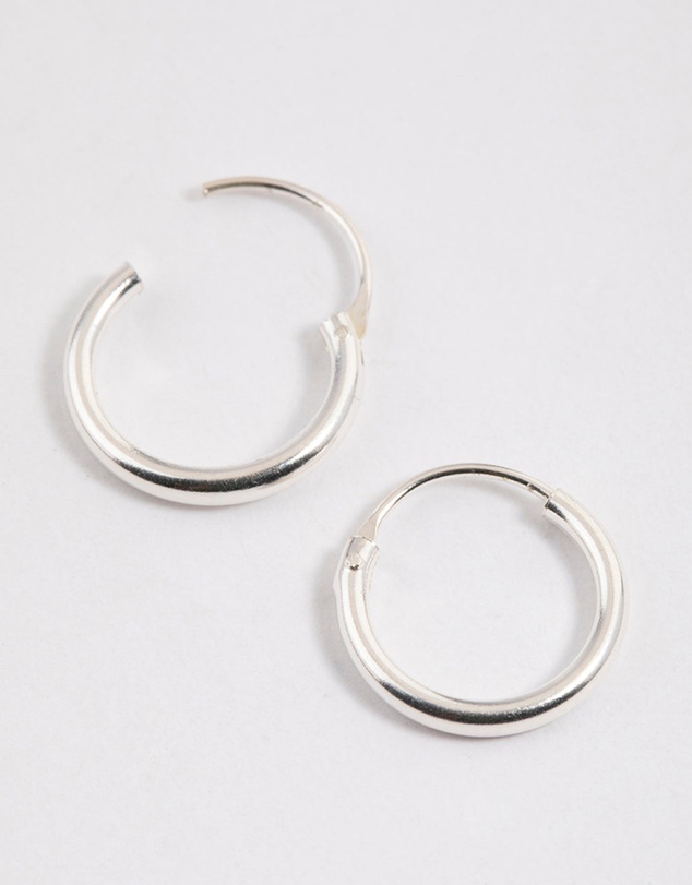 Lovisa - Sterling Silver Mini Polished Hoop Earrings