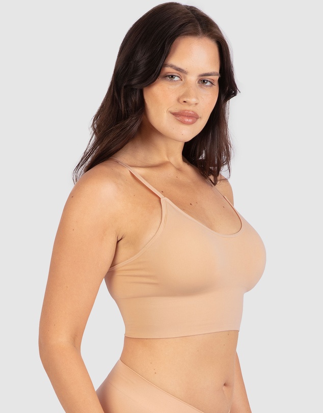 B Free Intimate Apparel - Long Line Spaghetti Strap Bralette (A-B-C-D-DD-E-F) Cup