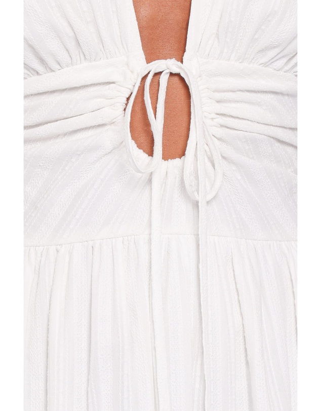 Petal & Pup - Edel Short Sleeve Maxi Dress - White