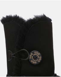 EVERAU - Australian Shepherd Ugg Short Button Sheepskin Upper UGG Boots