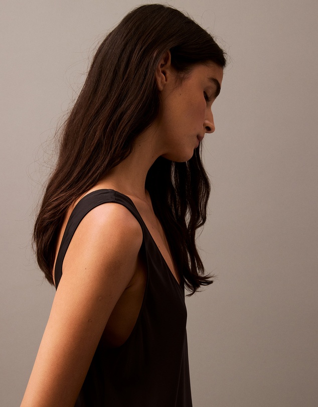 Calvin Klein - Twill Midi Slip Dress