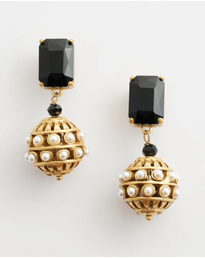 Mossée - Zinnia French Vintage Pearl Earrings