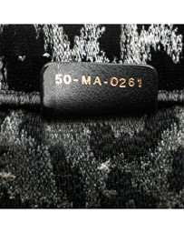 Pre-Loved by Azura Reborn - Pre-Loved Mizza Medium Embroidered Canvas Leopard Book Tote