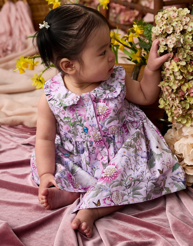 Fleur Harris - 'Heirloom Treasures' Flossie Dress in Pink Multi