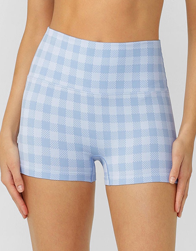 Lorna Jane - Sweetheart Gingham Seamless Bike Shorts