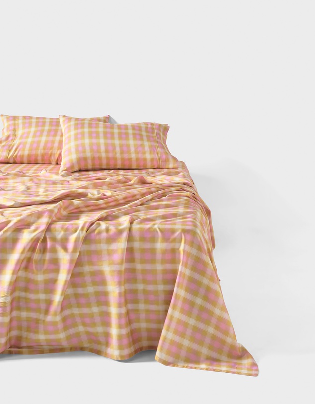 Linen House - Sunrise Check Sheet Set