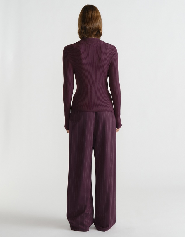 Decjuba - D-Luxe Knit Zip LS Top