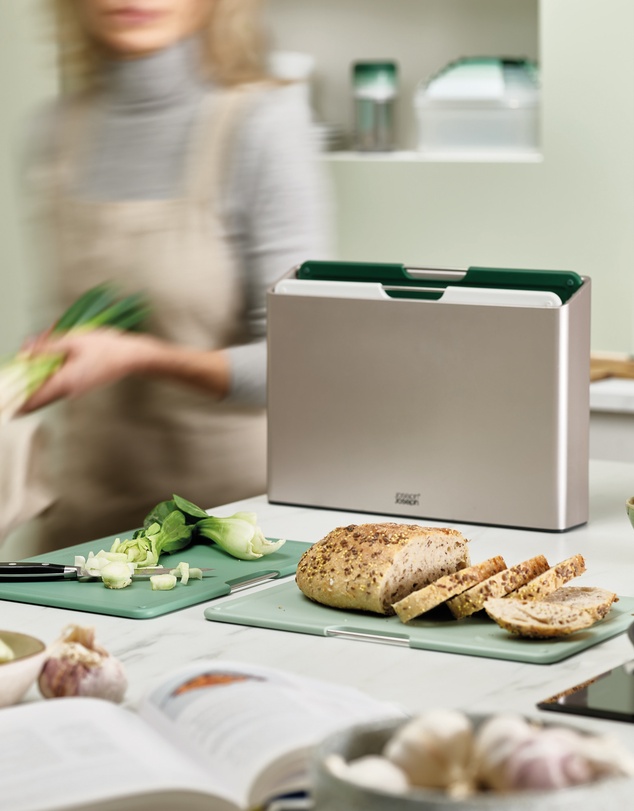 Joseph Joseph - Folio™ 4-piece Large Chopping Board Set with Storage Case - Editions (Sage)
