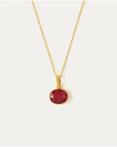 Ottoman Hands - Siena Ruby Pendant Necklace