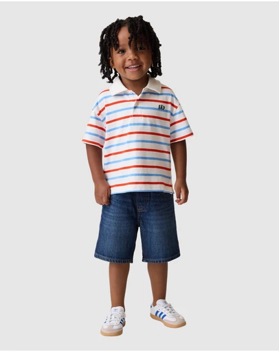 GAP - Logo Boxy Polo - Babies-Kids
