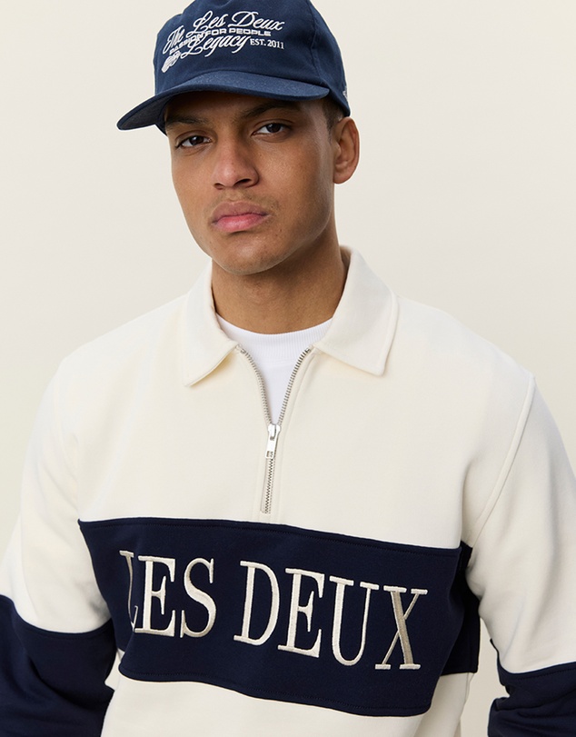 Les Deux - Zipper Rugby Sweatshirt