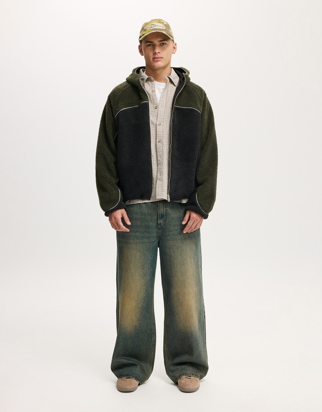 Cotton On - Hooded Teddy Jacket