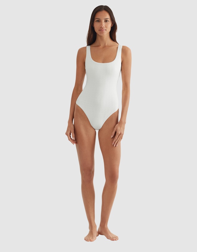 Polo Ralph Lauren - Cable Jacquard Martinique Low Back Swimsuit