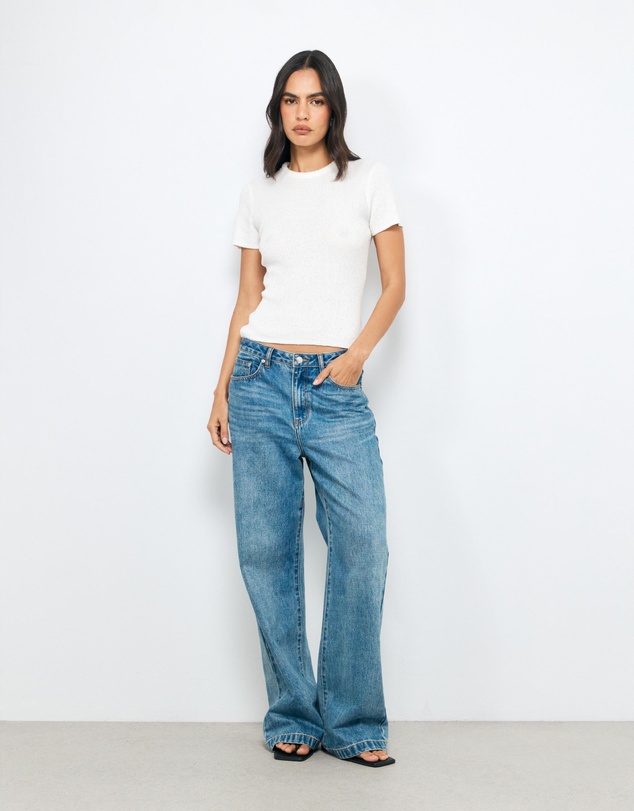AERE - Vea Organic Cotton Textured Knit Tee