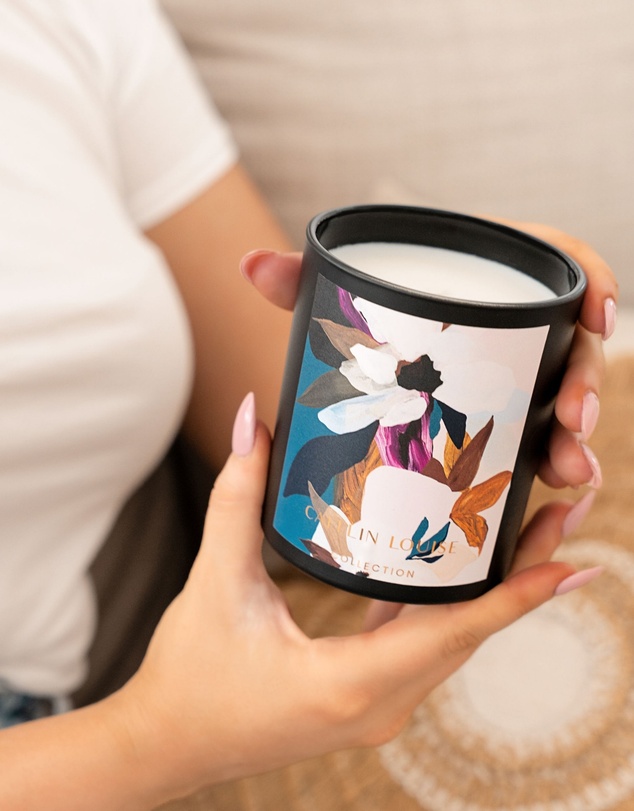 Caitlin Louise Collection - Magnolia & Velvet Peach Artist Candle
