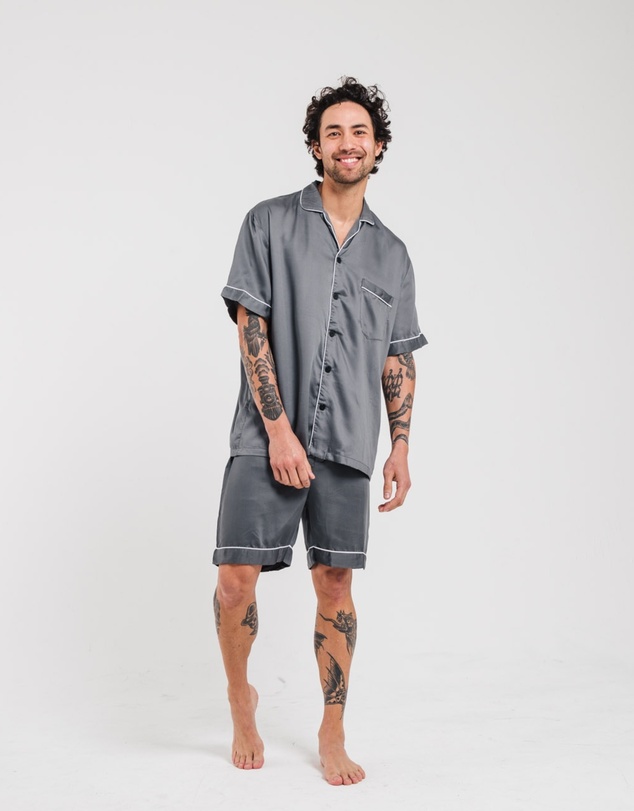 Ettitude - Sateen Short Sleeve PJ Shirt